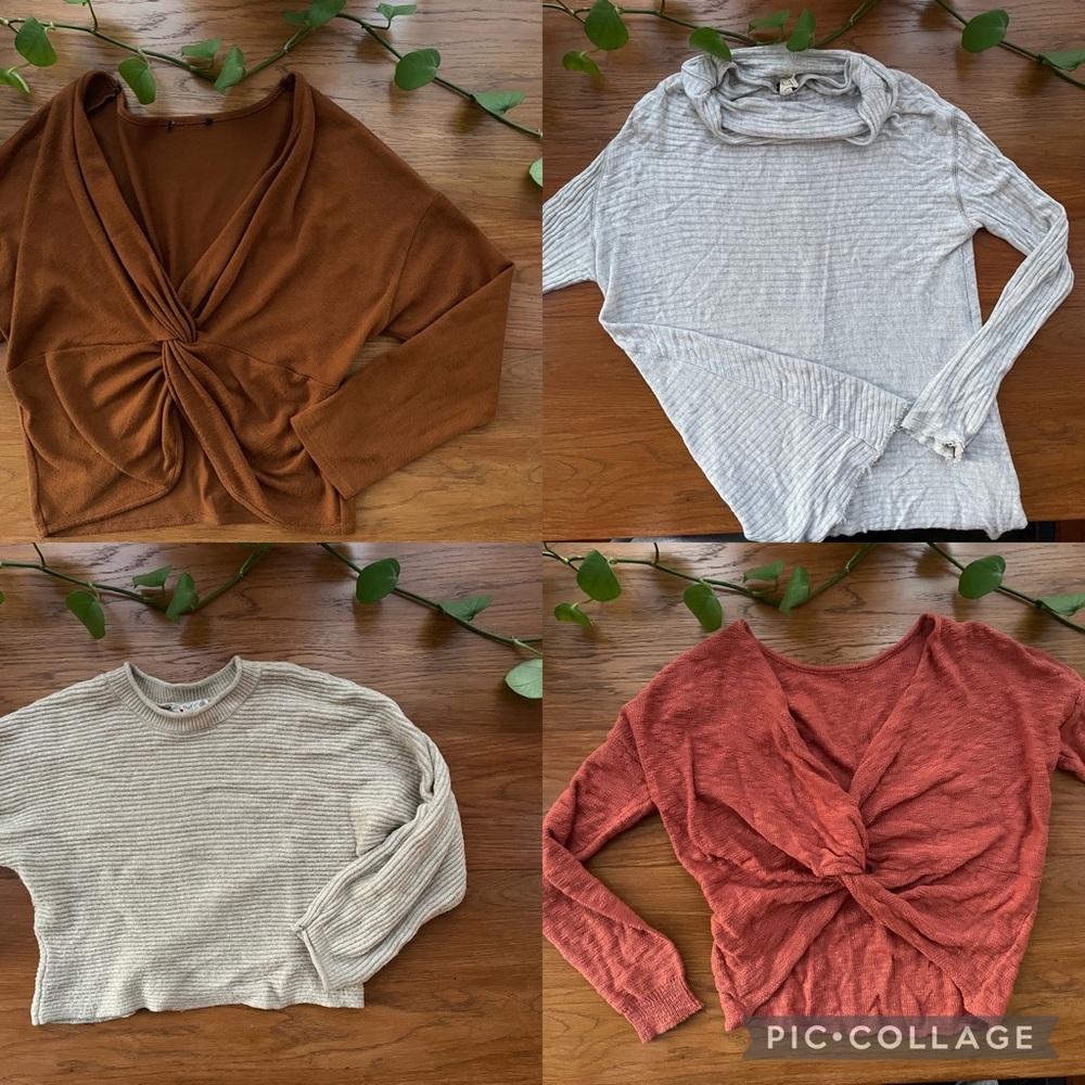 SOLD Bundle of lightweight fall sweaters